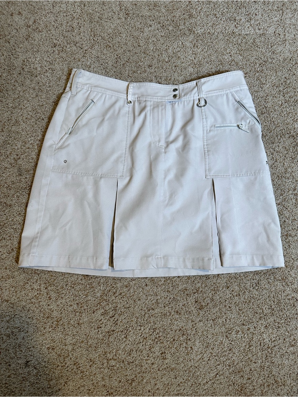 GG Blue Women's Boca Front Zip Pleated Golf Tennis Skort
